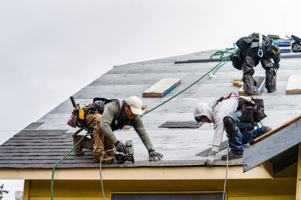 Professional Gutter Installation technician working in Erwinna, PA